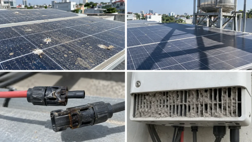 Các dấu hiệu hệ thống điện mặt trời cần kiểm tra bảo trì